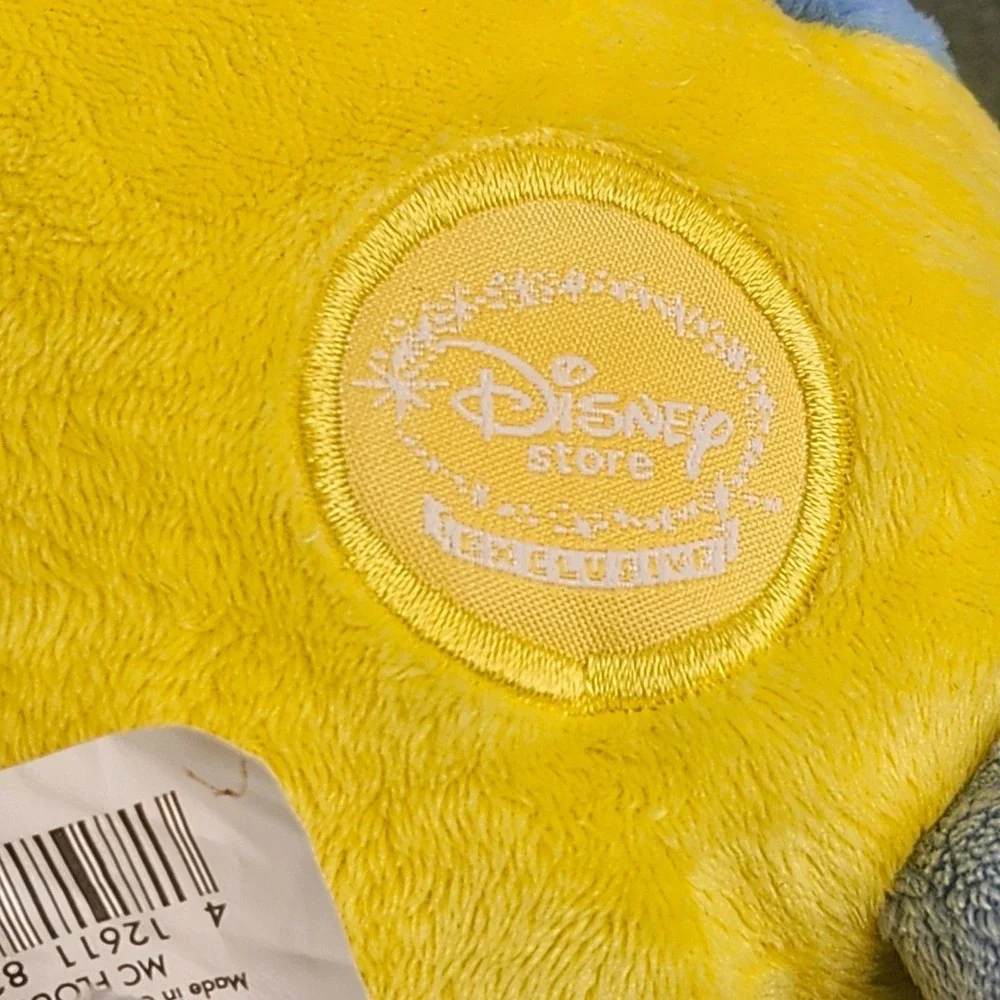 Disney Store Flounder Plush Stuffed Animal Little Mermaid Ariel Yellow Blue Fish